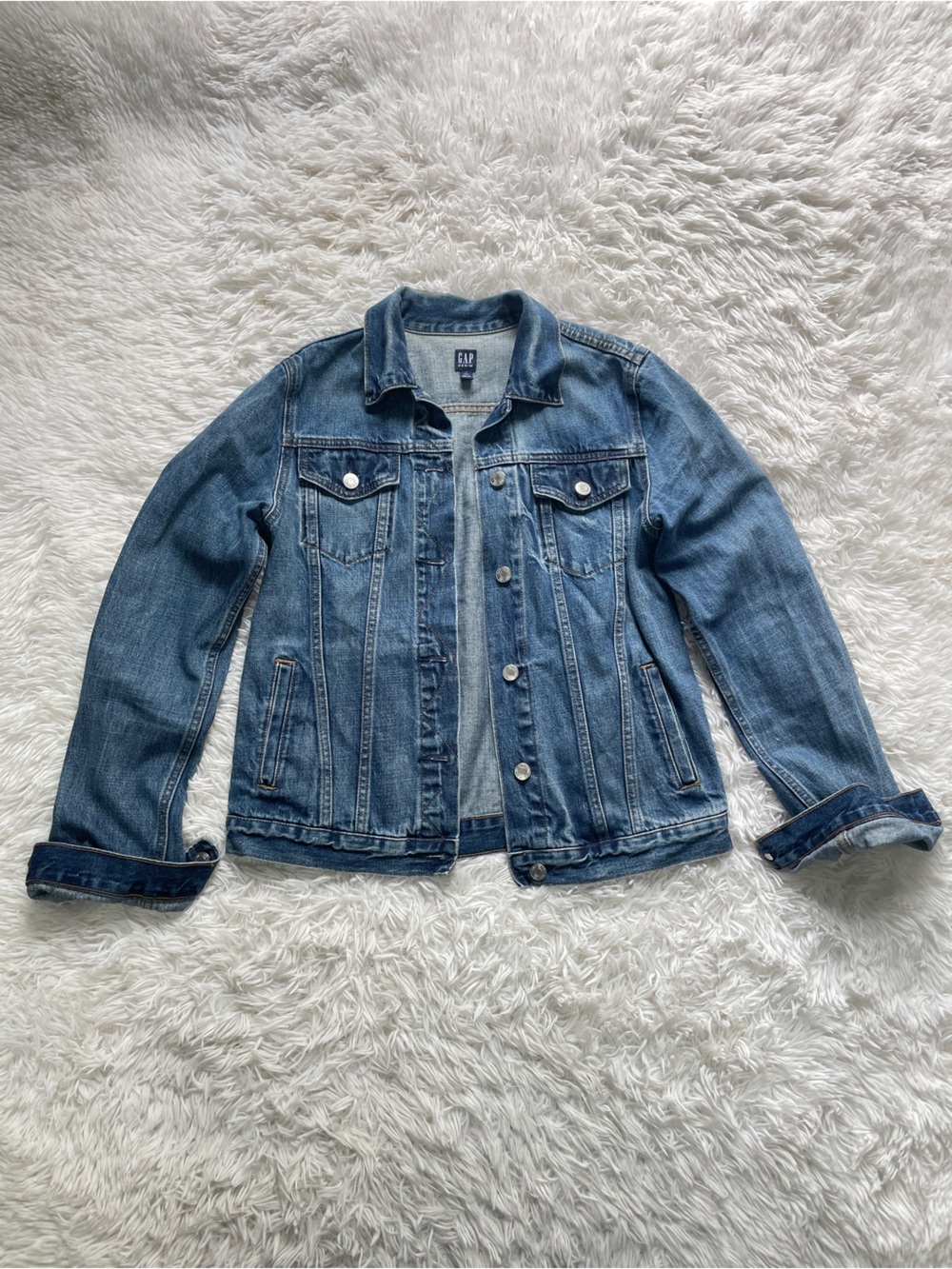 GAP Button Down Denim Jean Jacket 100% Cotton
